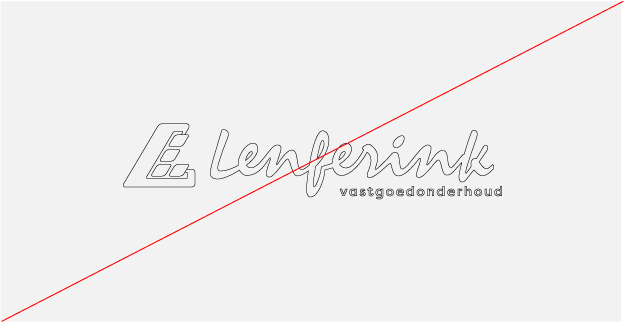 Image of brand logo incorrectly outlined